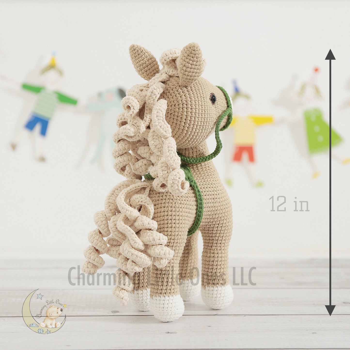 Crochet Horse - Handmade 10"