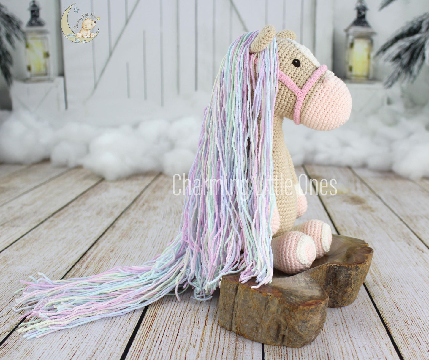 Crochet Horse - Handmade 12"