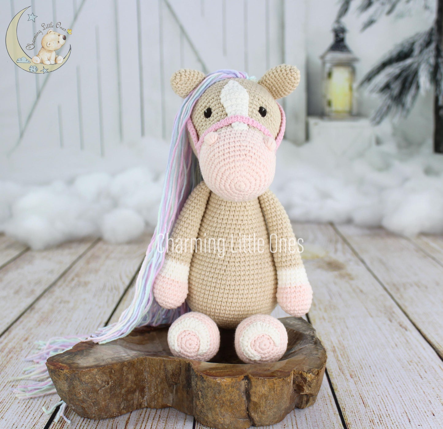 Crochet Horse - Handmade 12"