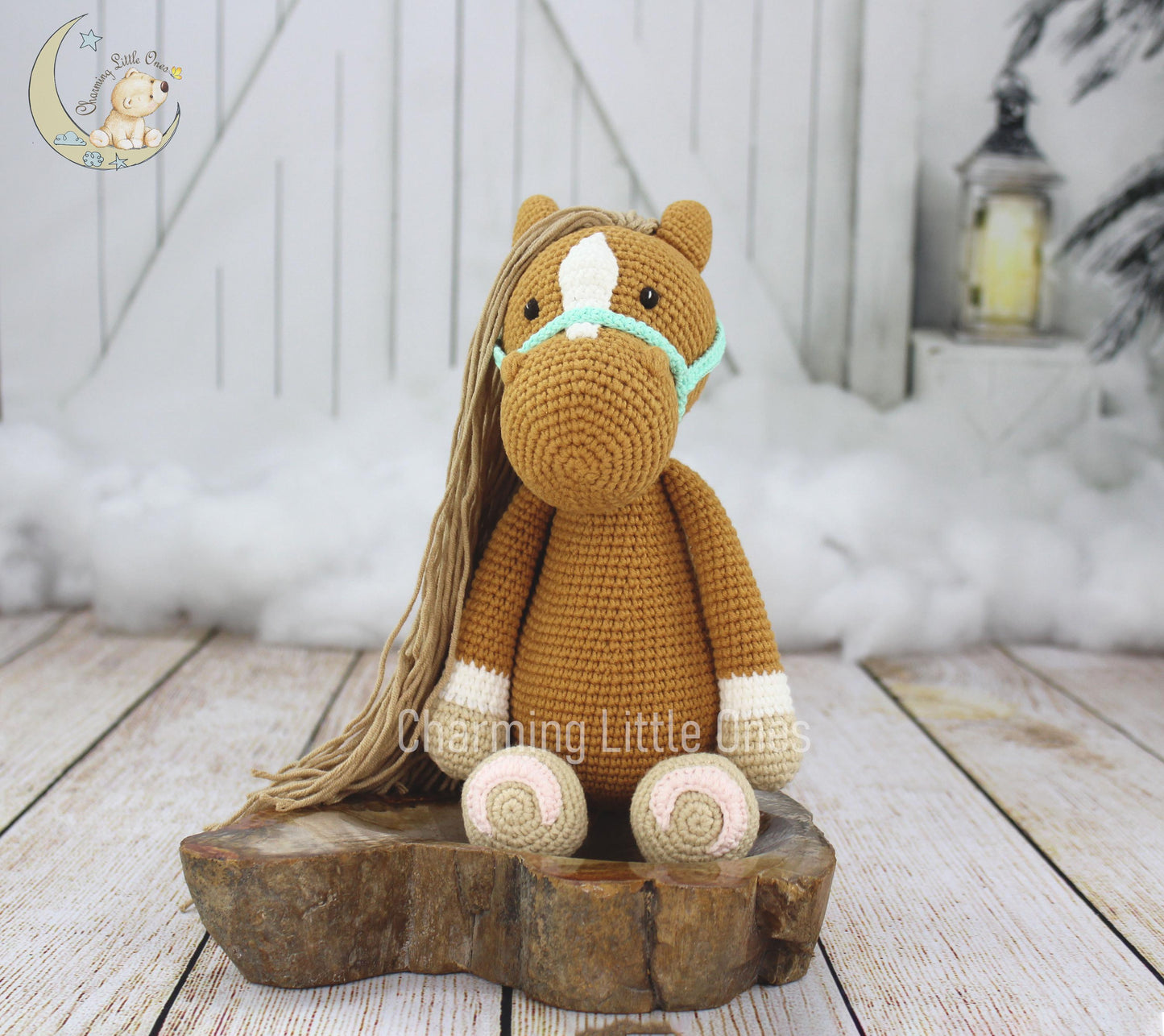 Crochet Horse - Handmade 12"