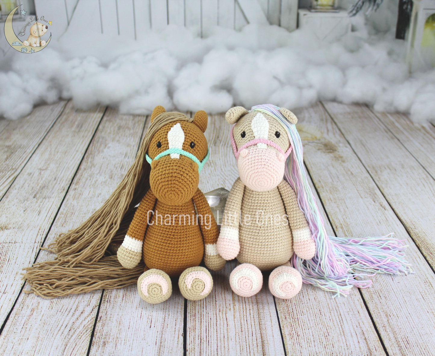 Crochet Horse - Handmade 12"