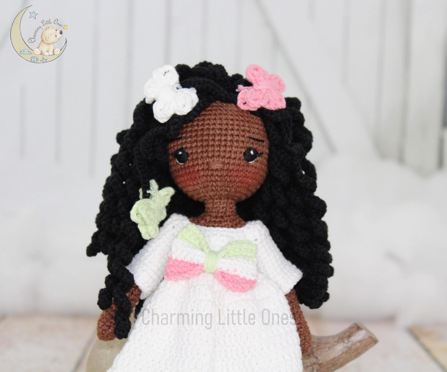 African American Doll - Handmade 10"