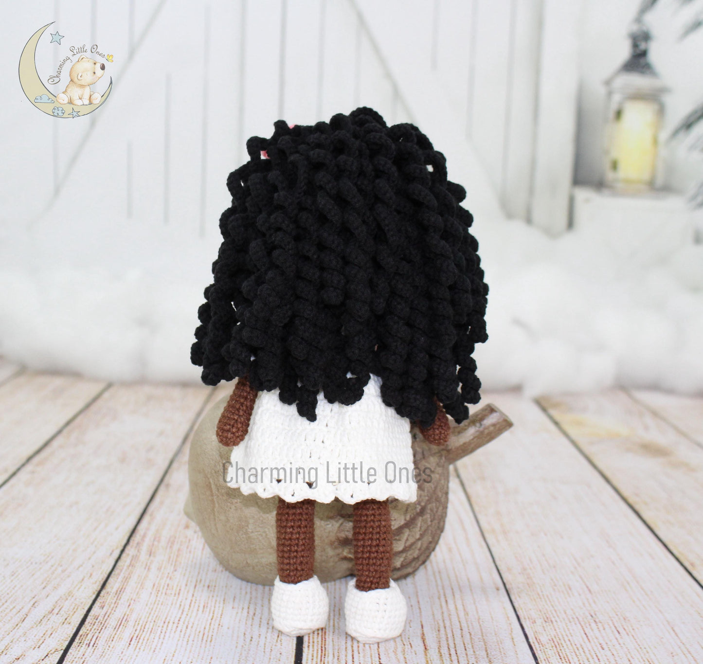 African American Doll - Handmade 10"