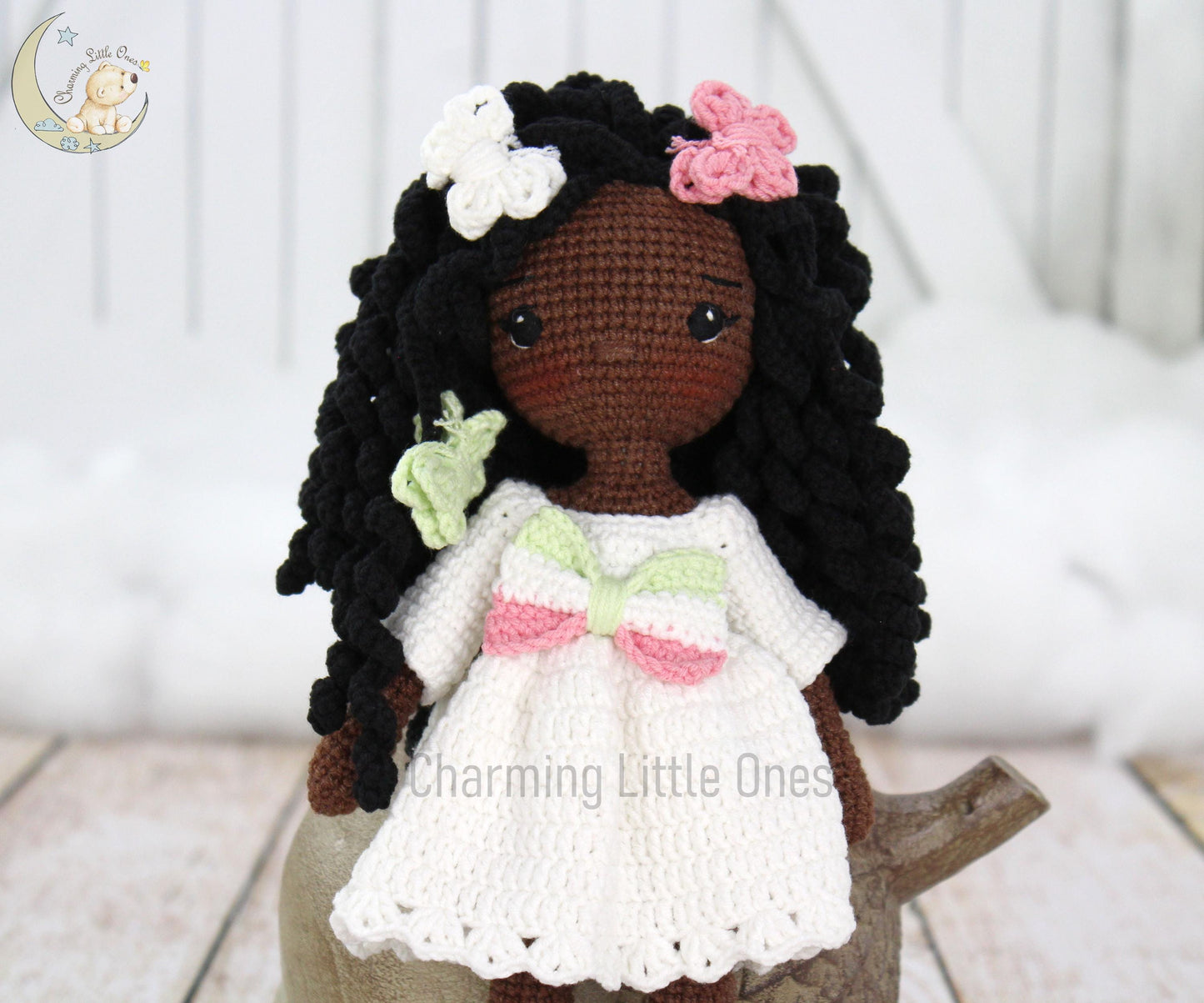 African American Doll - Handmade 10"