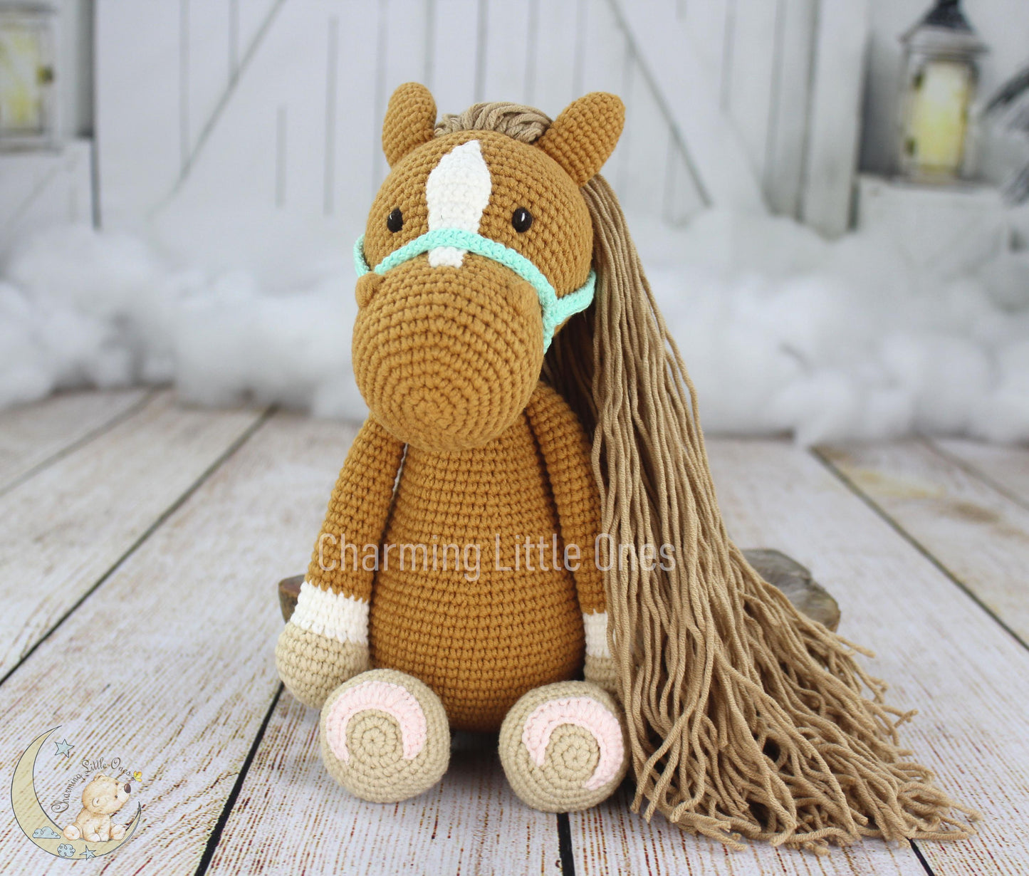 Crochet Horse - Handmade 12"