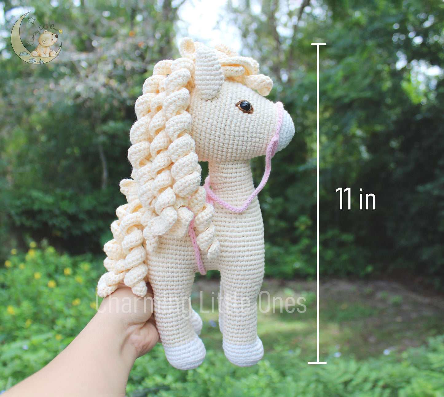 Crochet Horse - Handmade 11"