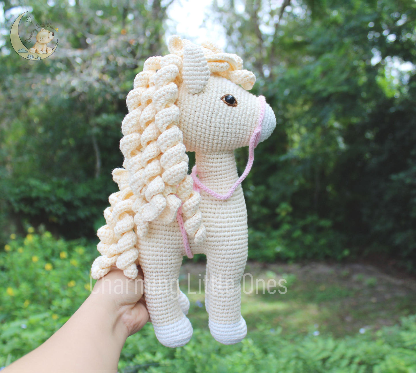 Crochet Horse - Handmade 11"