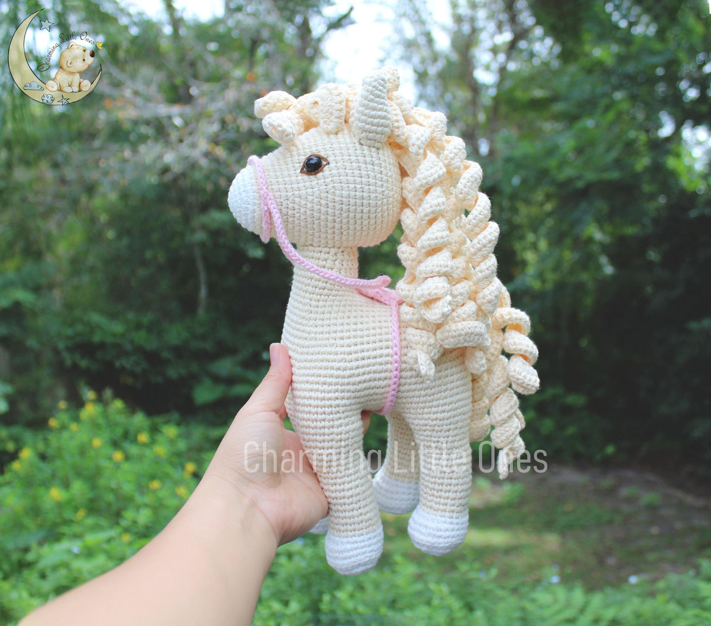Crochet Horse - Handmade 11"