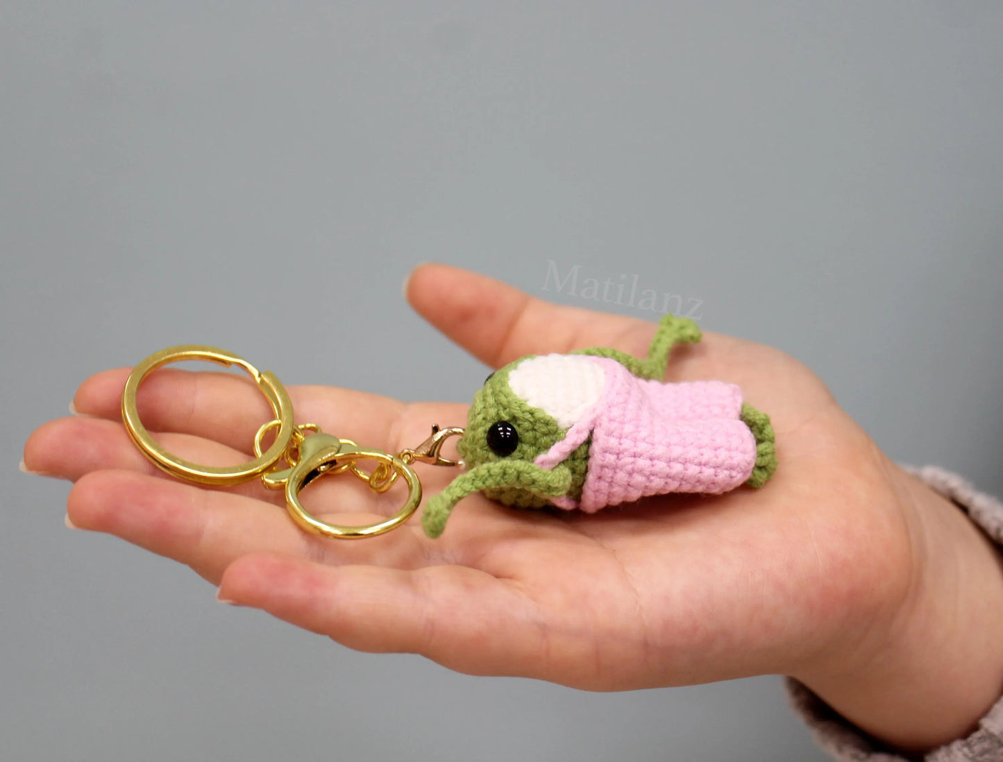 Frog Crochet Keychain