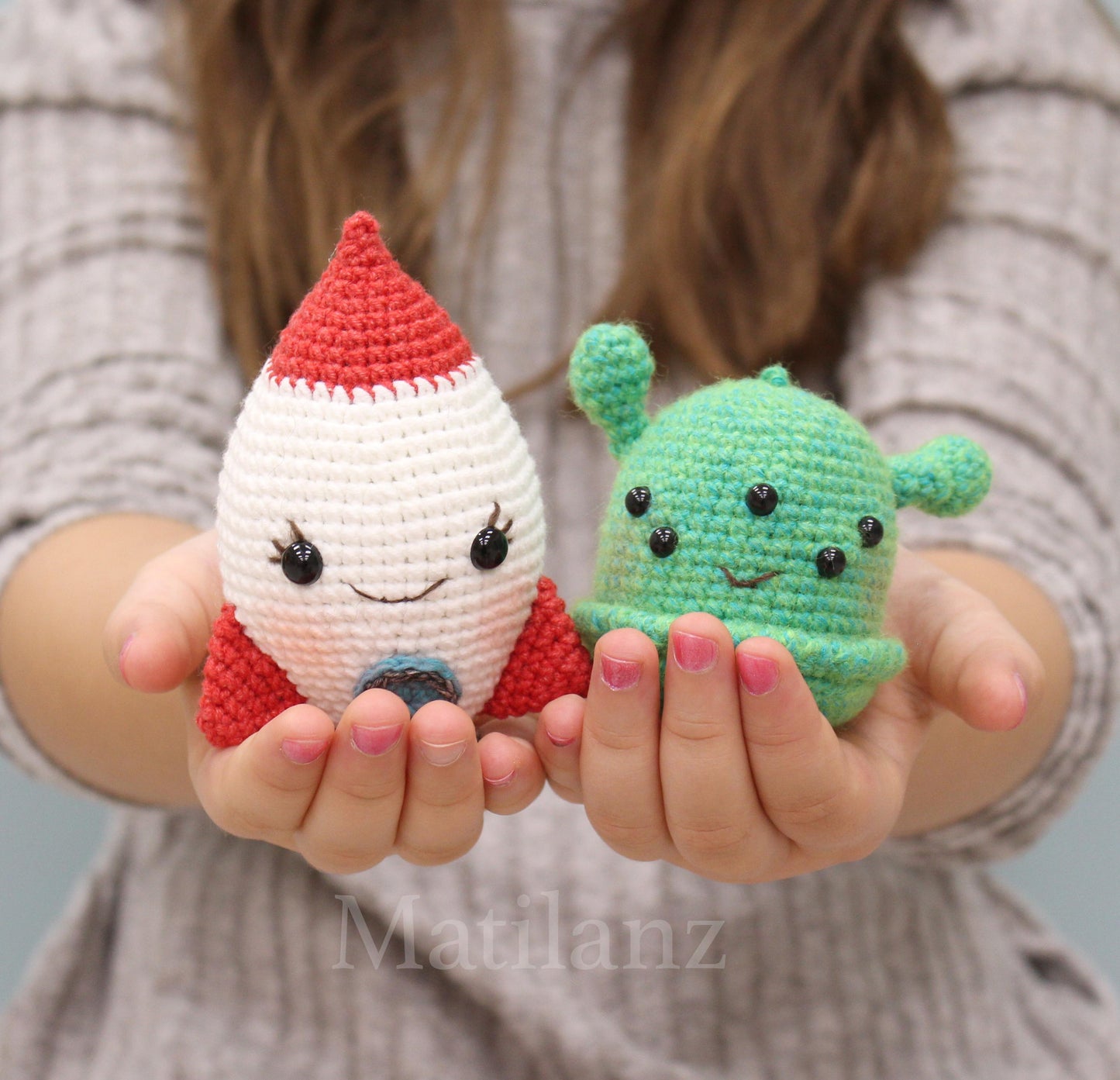 Rocket & Alien Stuffed Toy