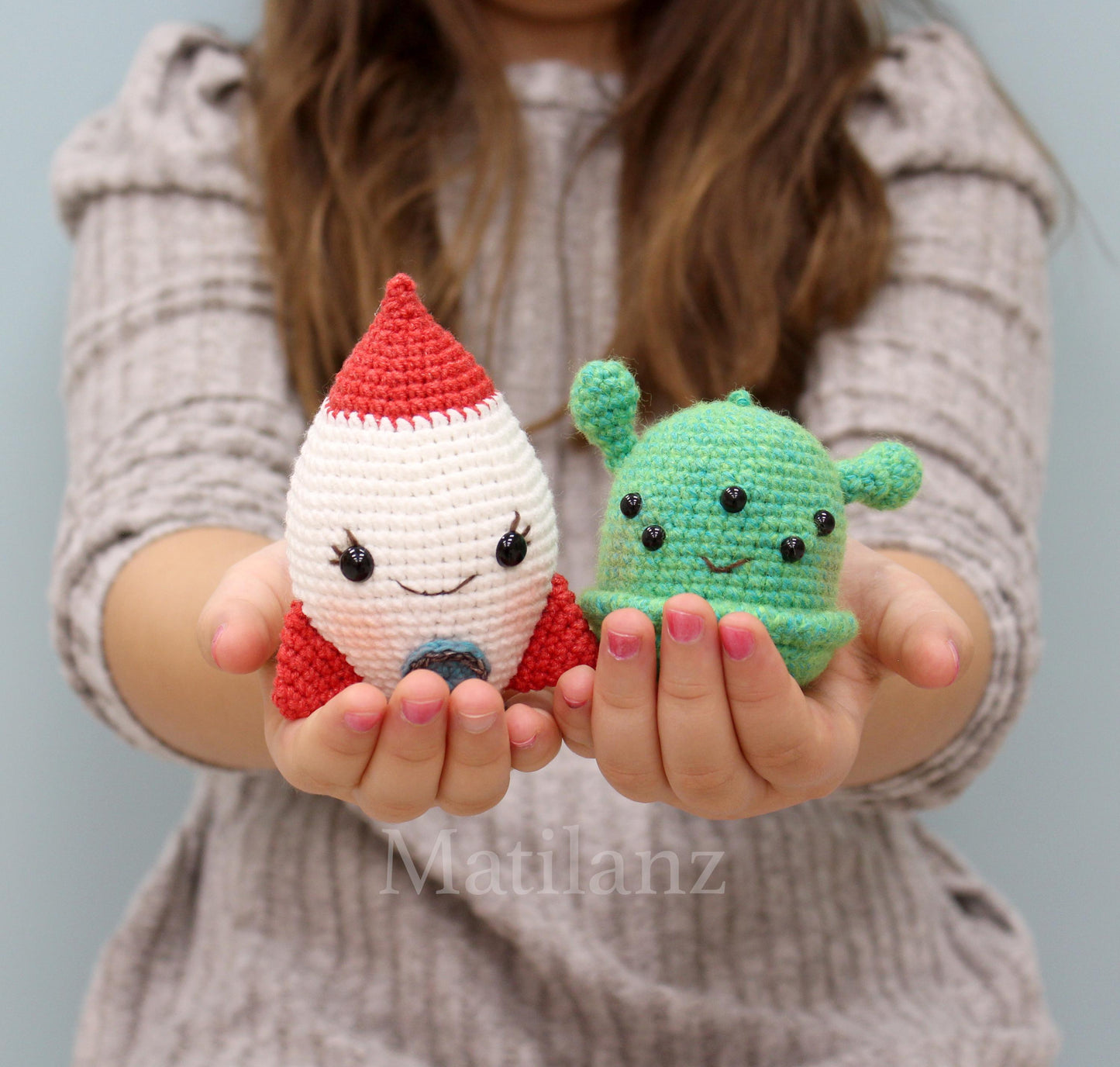 Rocket & Alien Stuffed Toy
