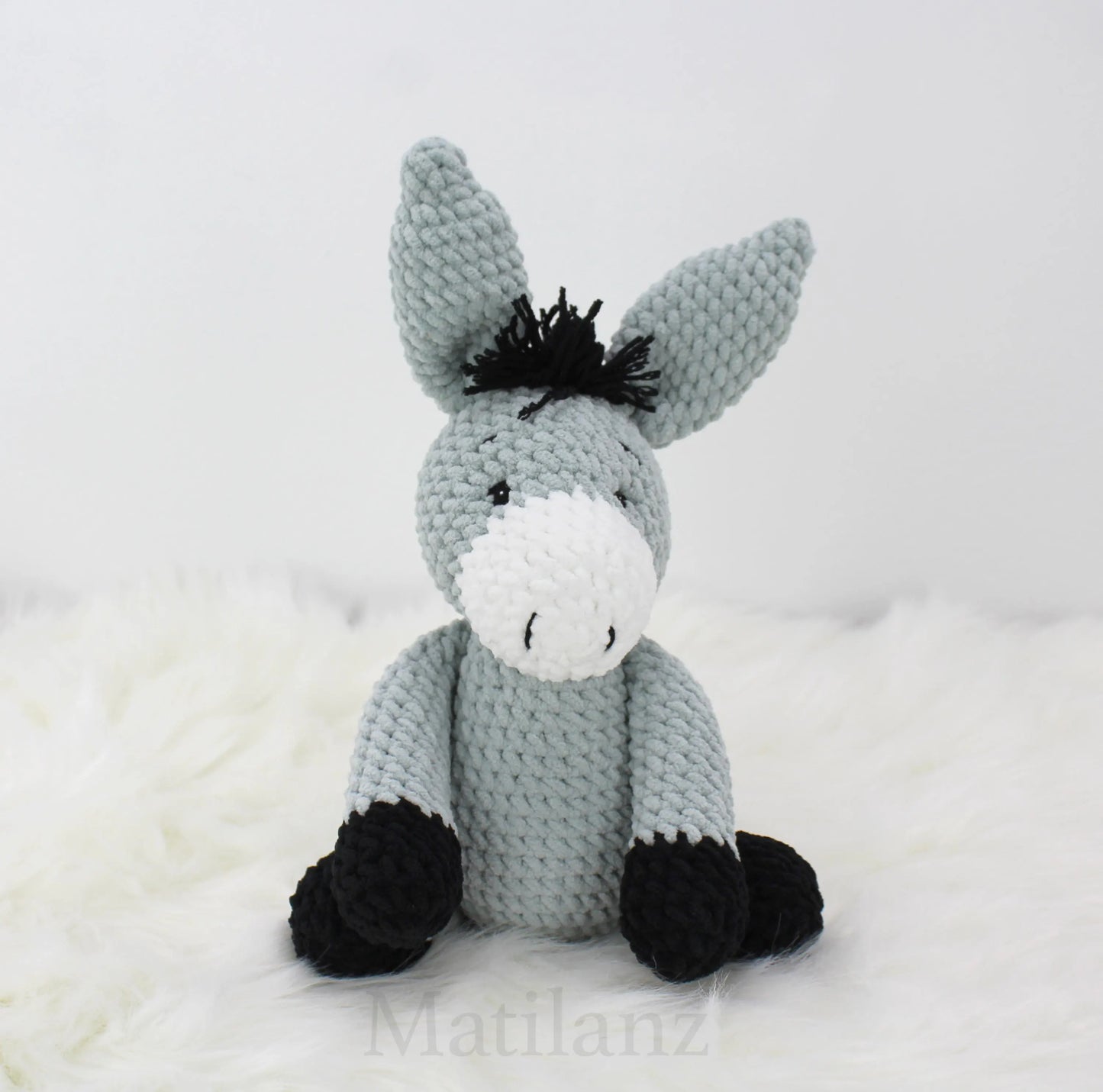 Donkey Crochet Plush