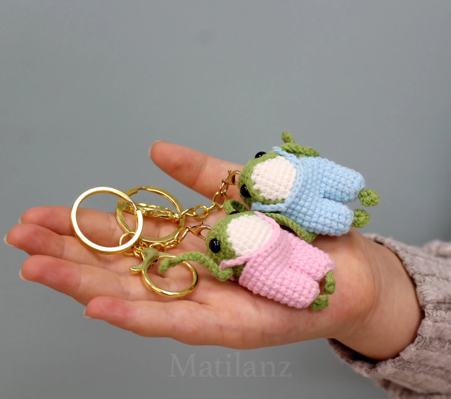 Frog Crochet Keychain