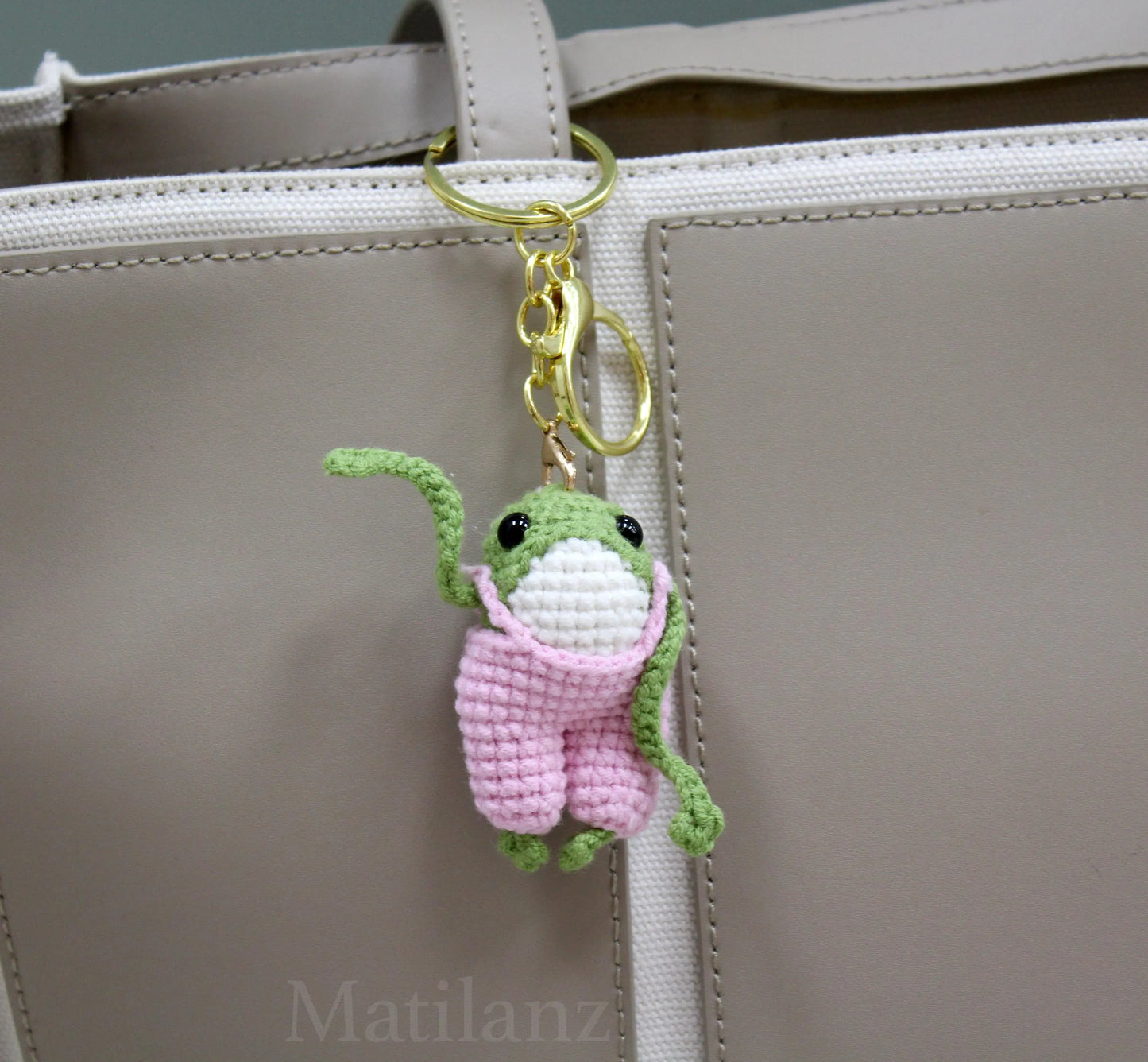 Frog Crochet Keychain