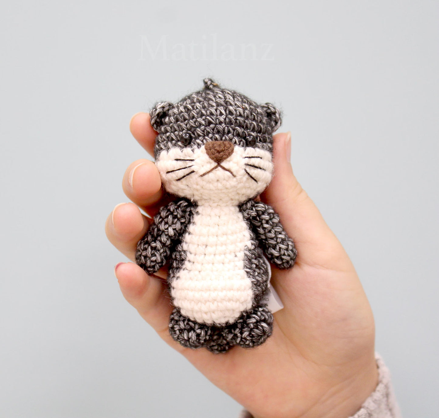 Otter Crochet Keychain