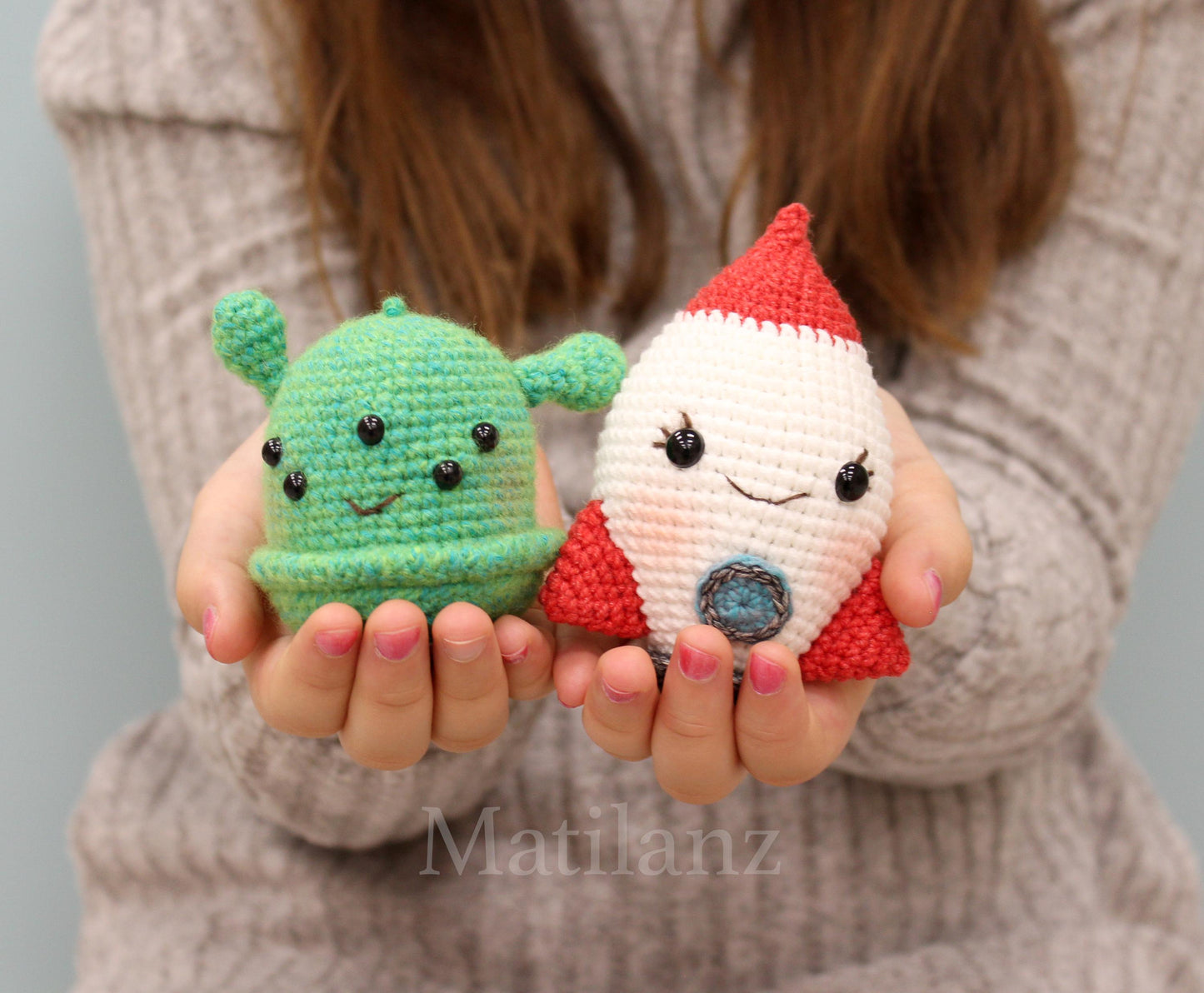 Rocket & Alien Stuffed Toy