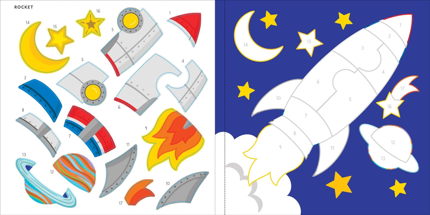Color-by-Sticker Book – Outer Space Theme | Unique Gifts for Kids