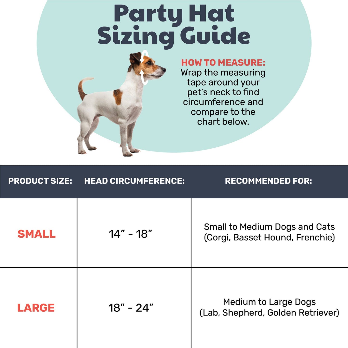 Dog party hat with polka dot pattern and SnugFit® design for festive pet birthdays.