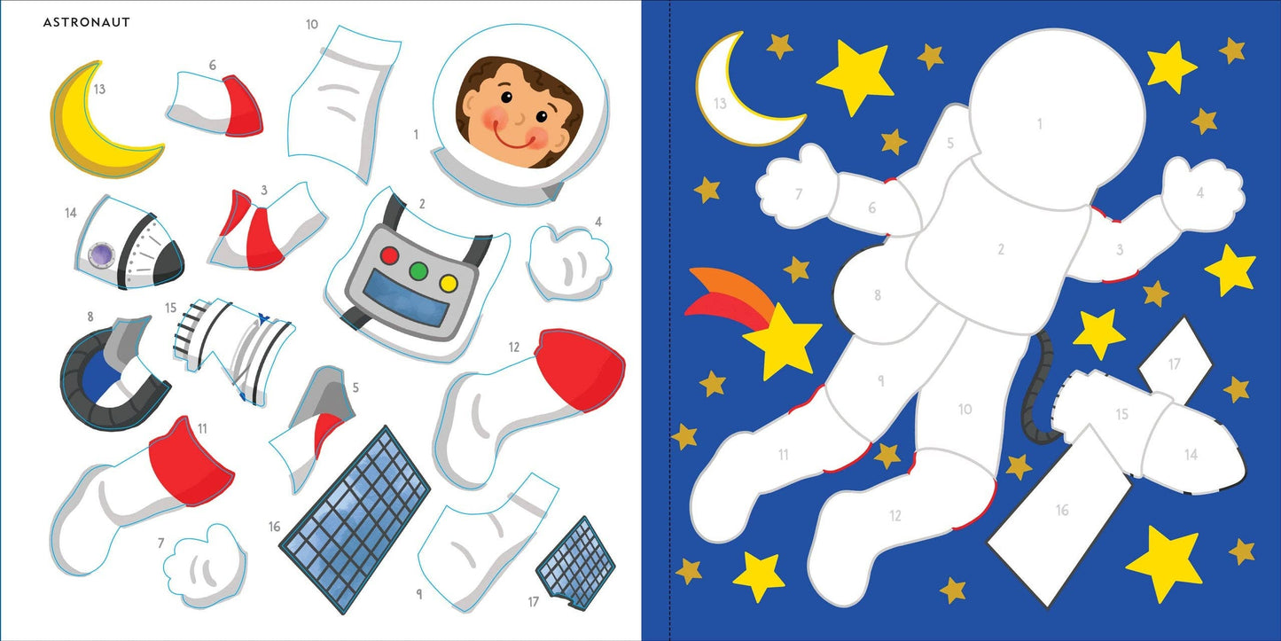 Color-by-Sticker Book – Outer Space Theme | Unique Gifts for Kids