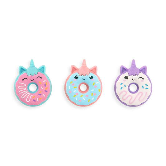 Unicorn Donut Vanilla Scented Erasers – Set of 3 | Gifts for Girls, Unique Gifts