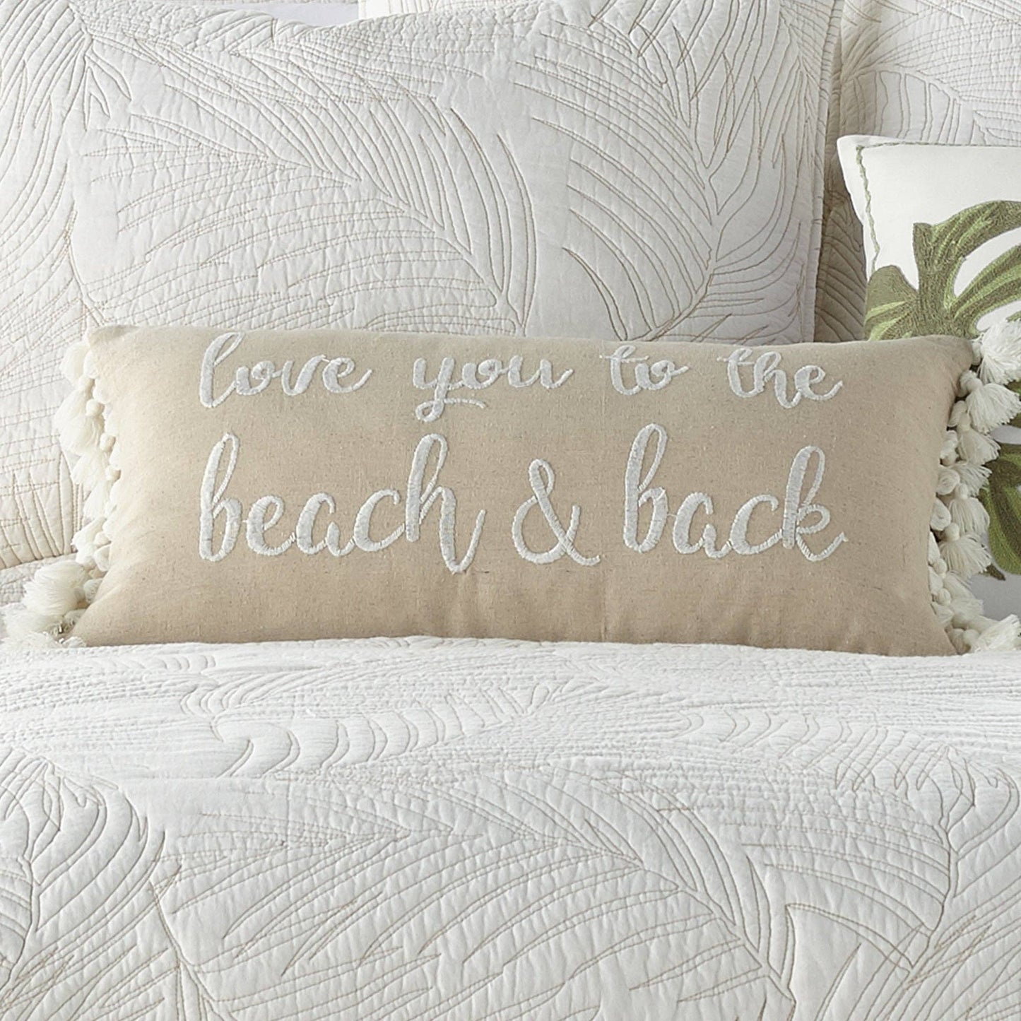 Decorative Throw Pillow with Coastal Quote – Beige Canvas | Unique Gifts, Birthday Gifts for Her