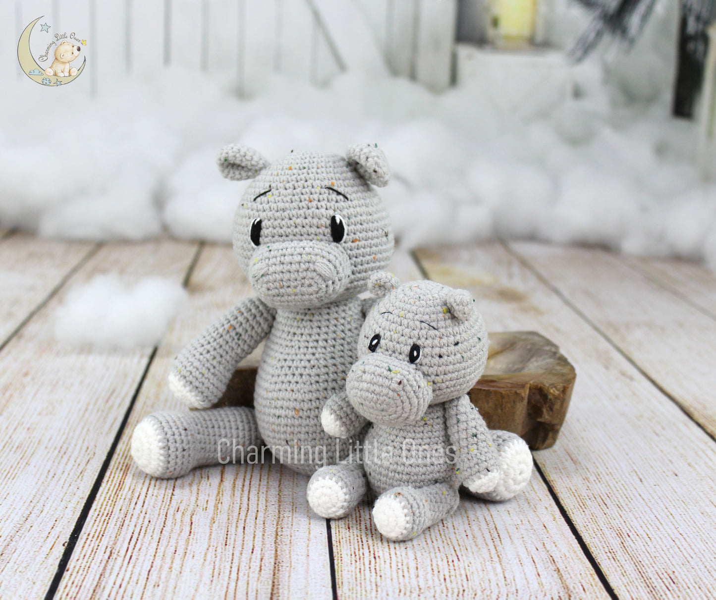 Handmade Crochet Hippo