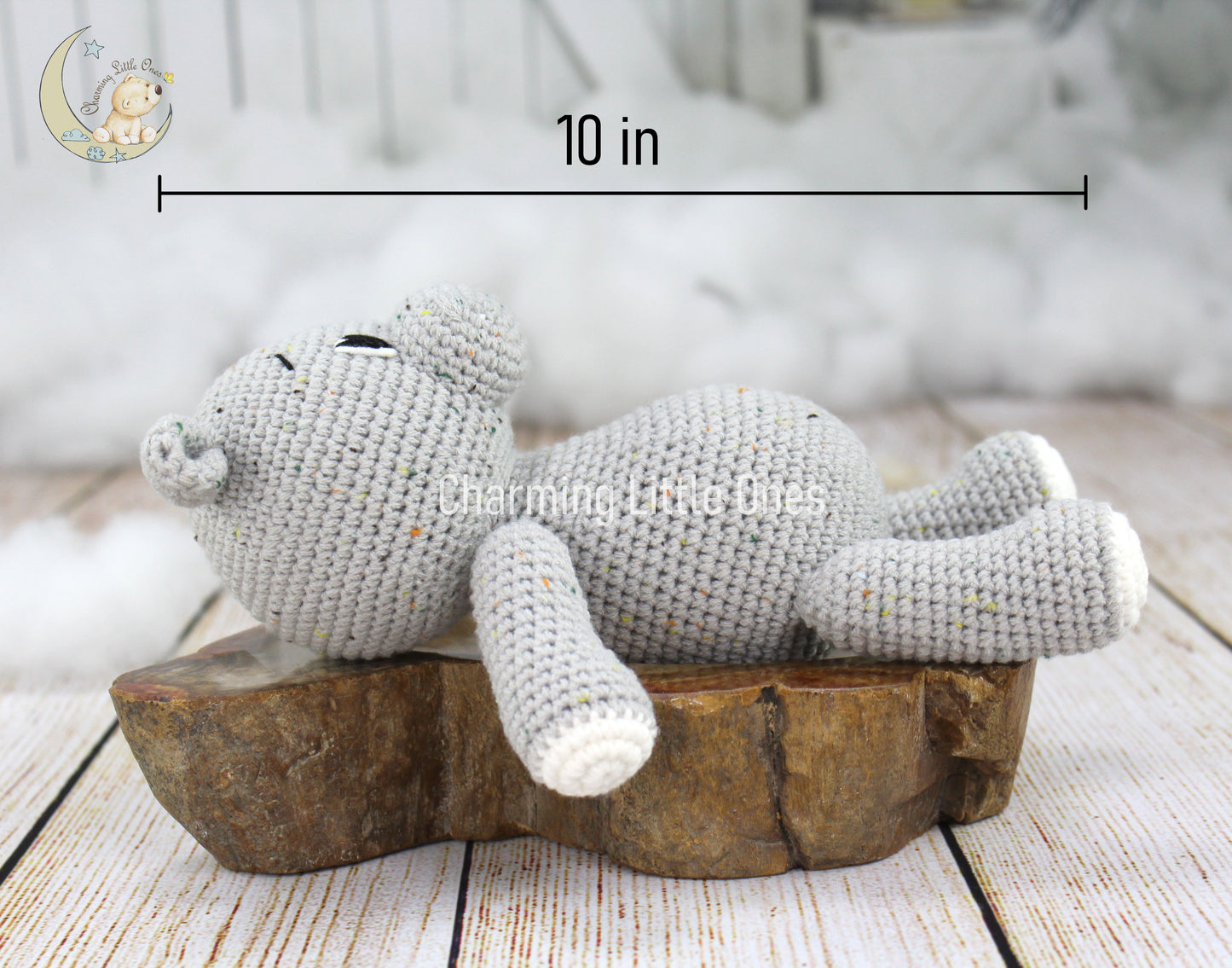 Handmade Crochet Hippo