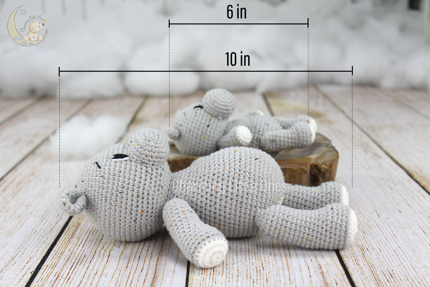 Handmade Crochet Hippo