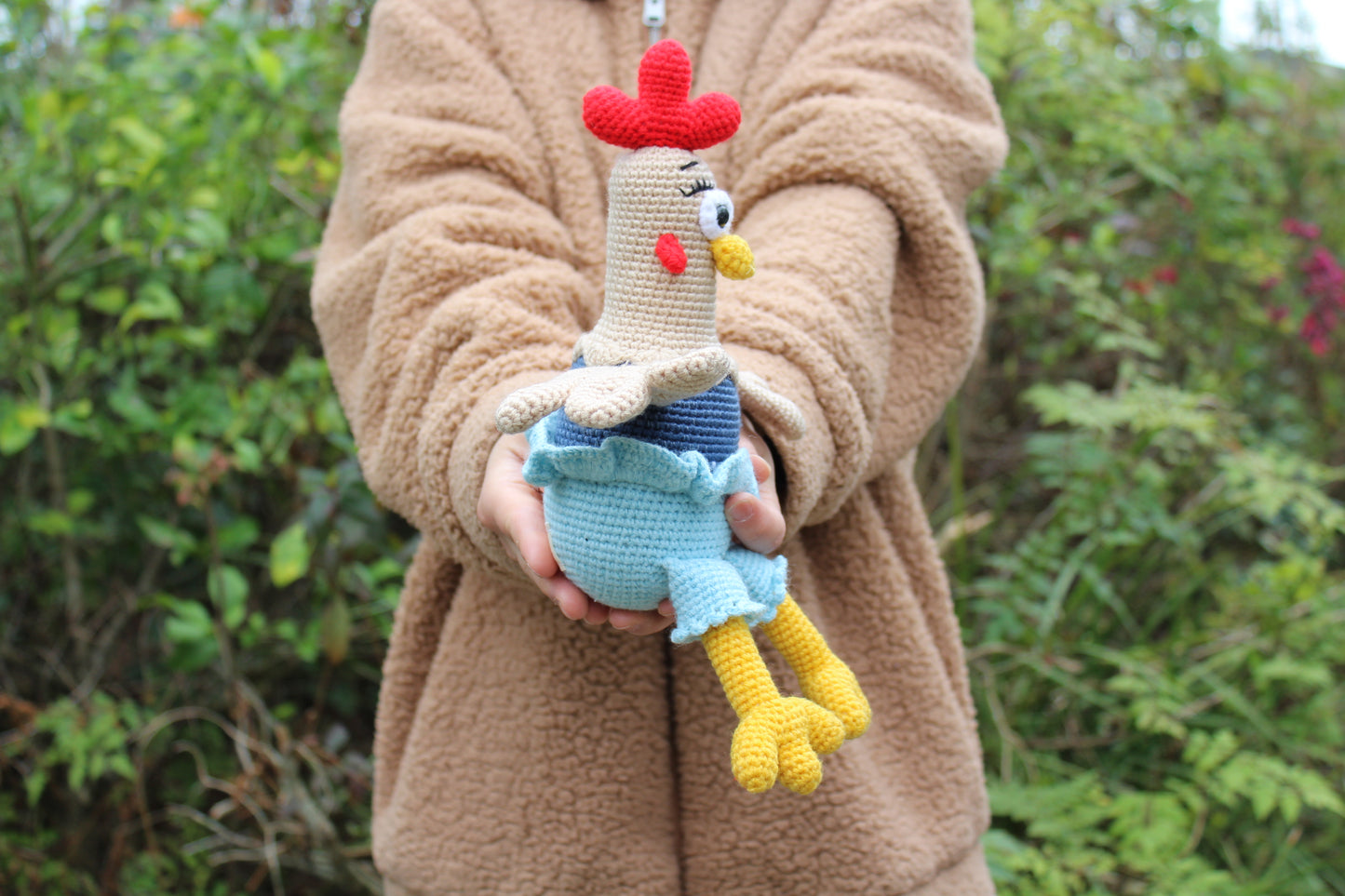 Crochet Chicken - Handmade 11"
