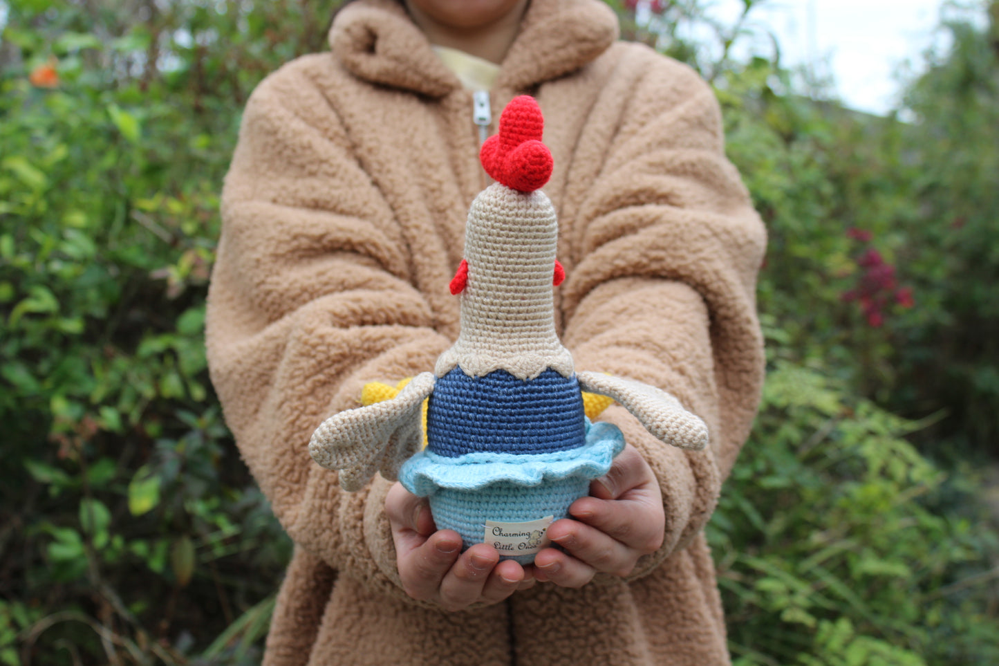 Crochet Chicken - Handmade 11"