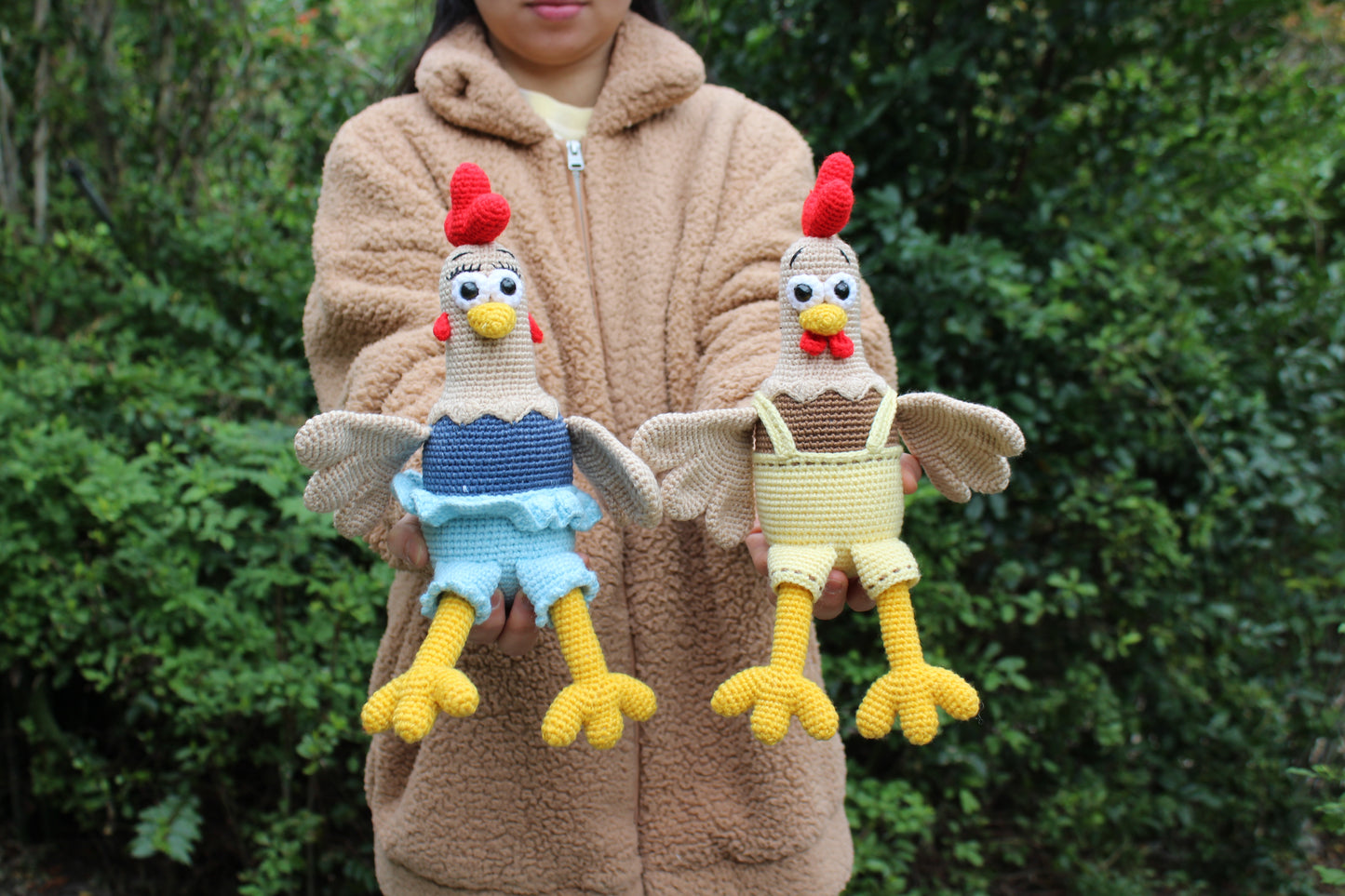 Crochet Chicken - Handmade 11"