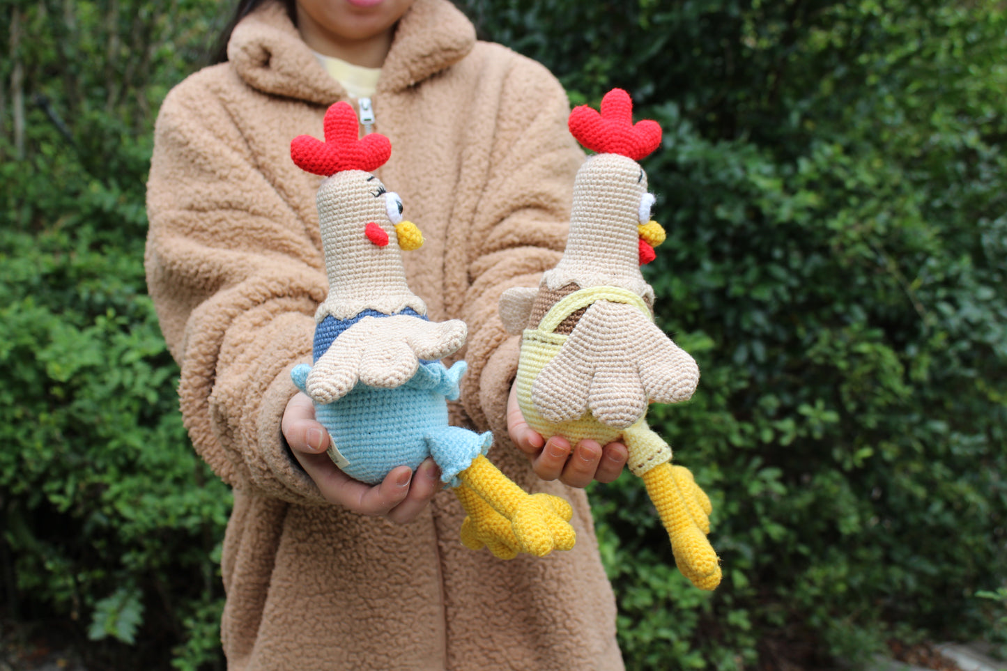 Crochet Chicken - Handmade 11"