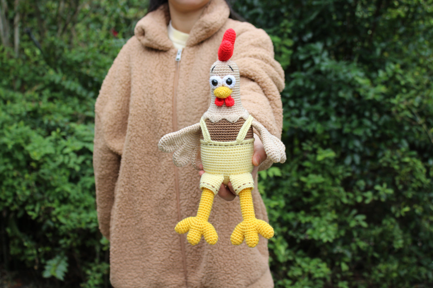 Crochet Chicken - Handmade 11"