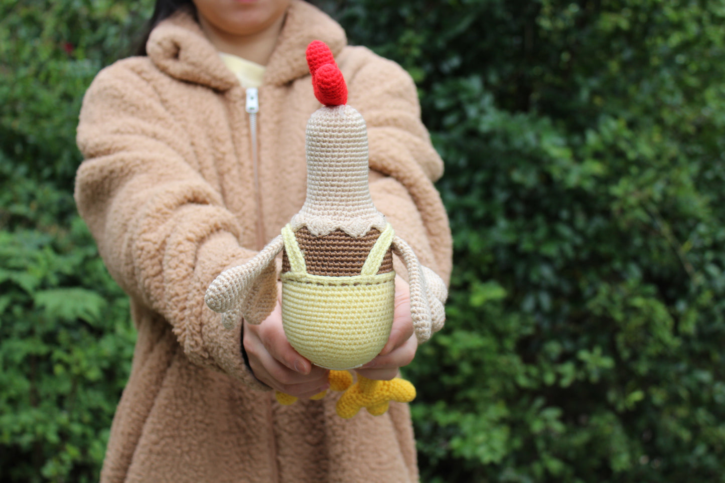 Crochet Chicken - Handmade 11"