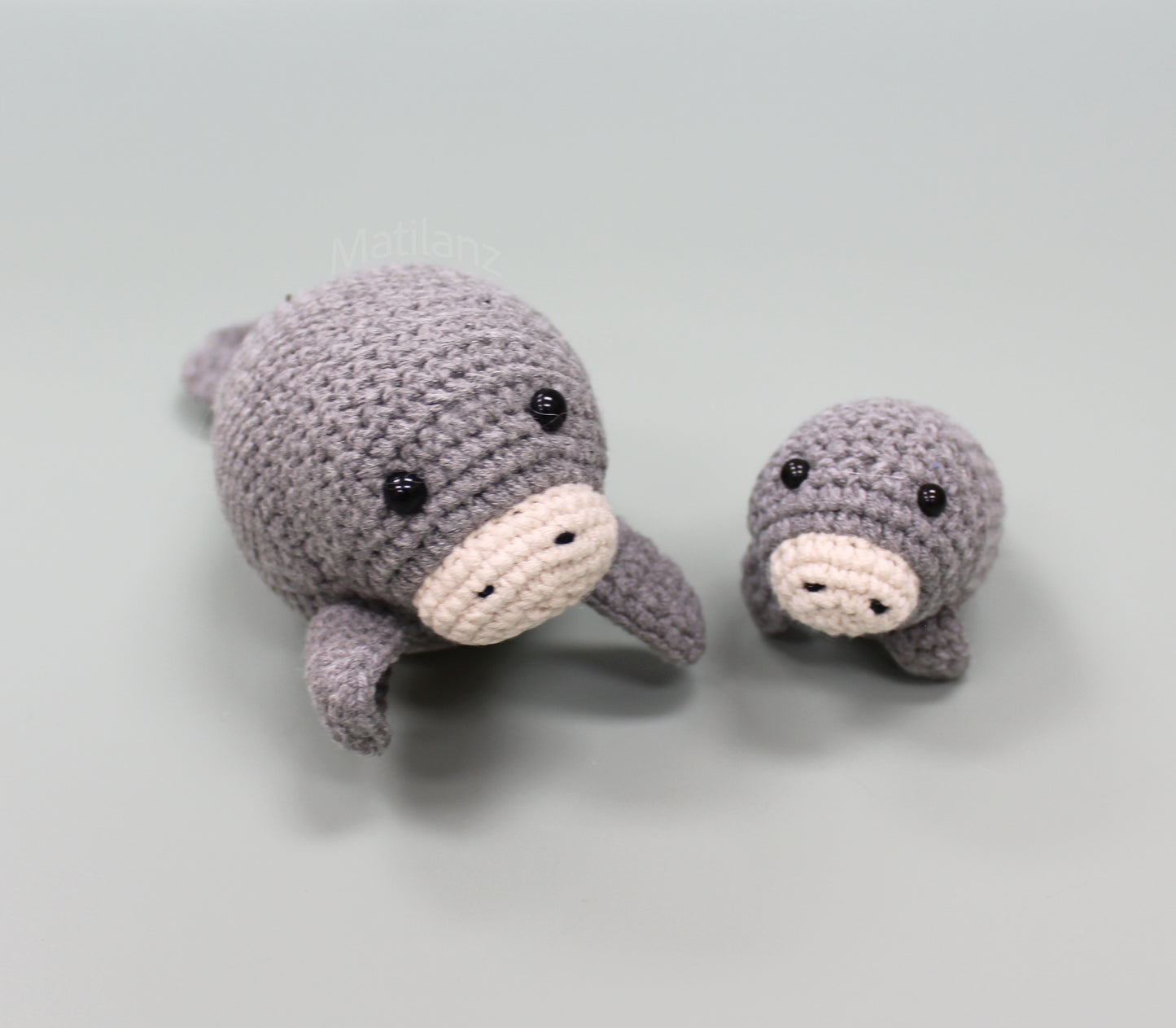 Handmade Crochet Manatee Plush