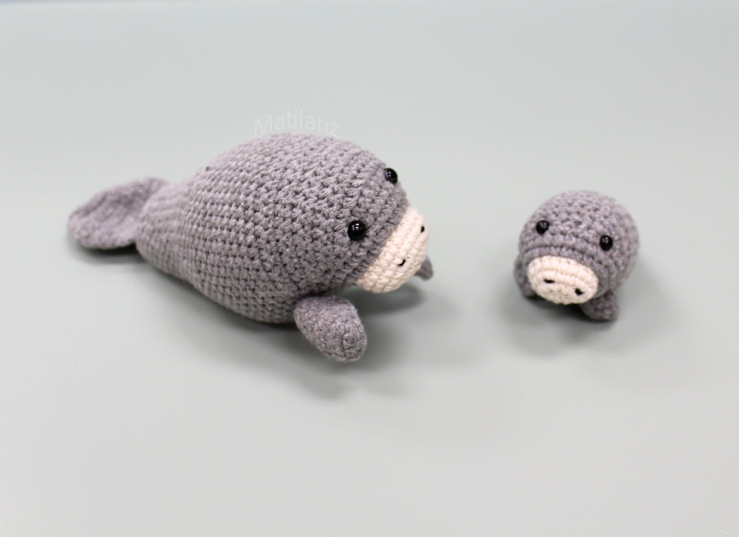 Handmade Crochet Manatee Plush