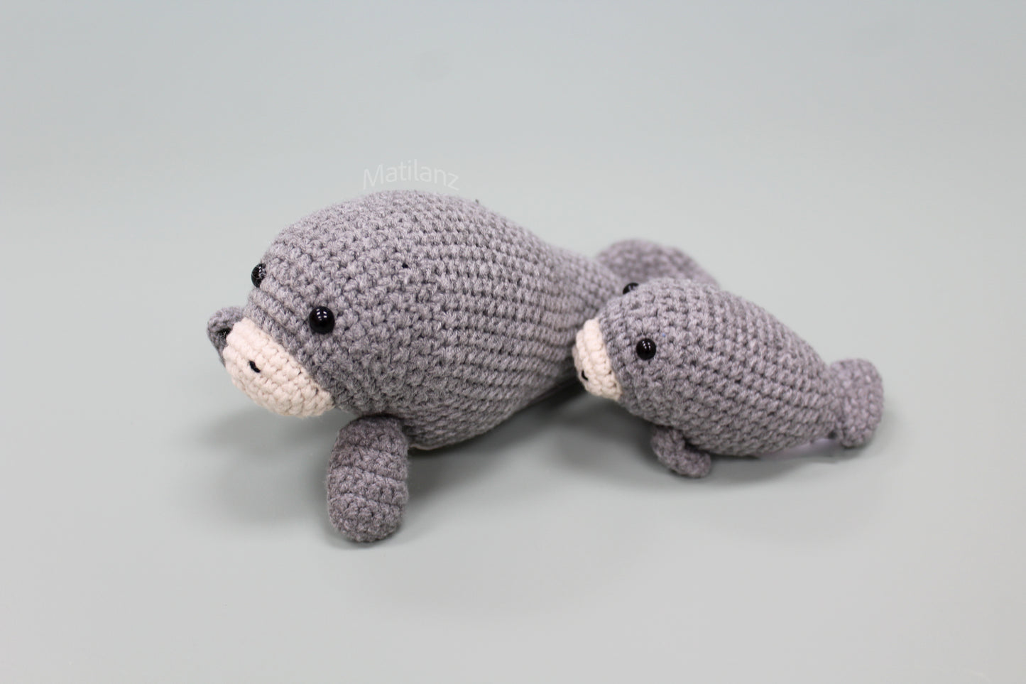Handmade Crochet Manatee Plush