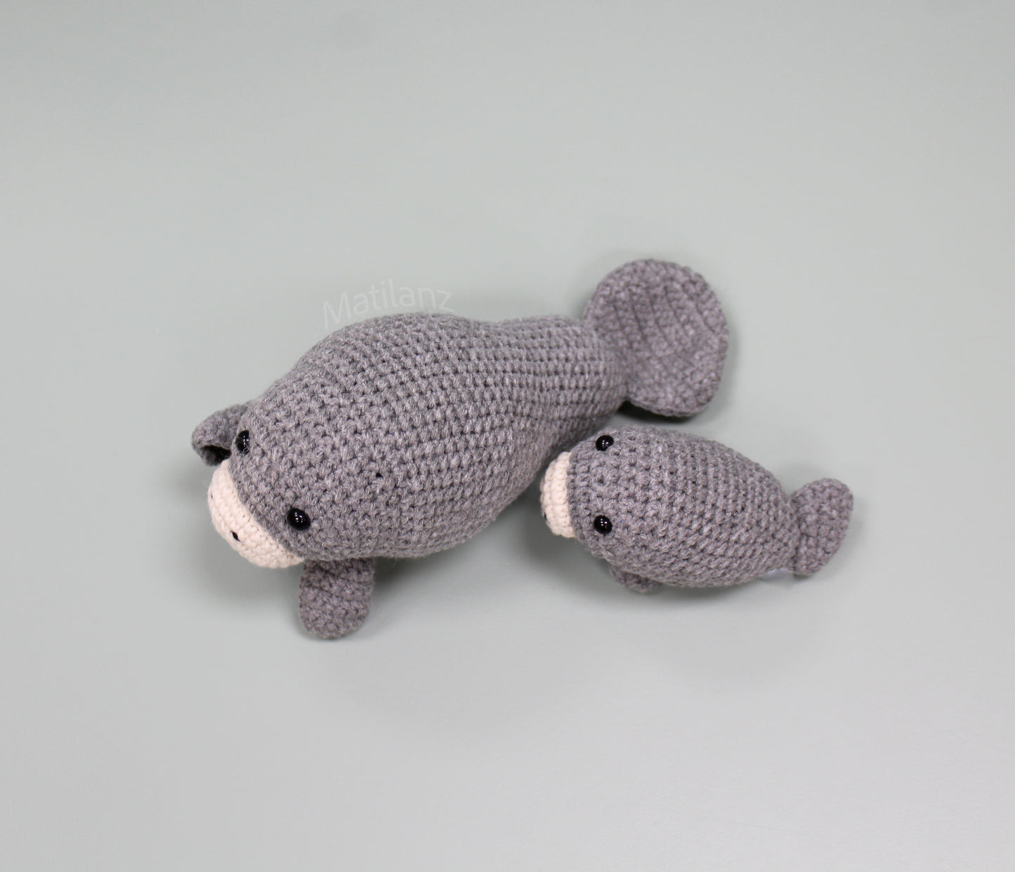 Handmade Crochet Manatee Plush