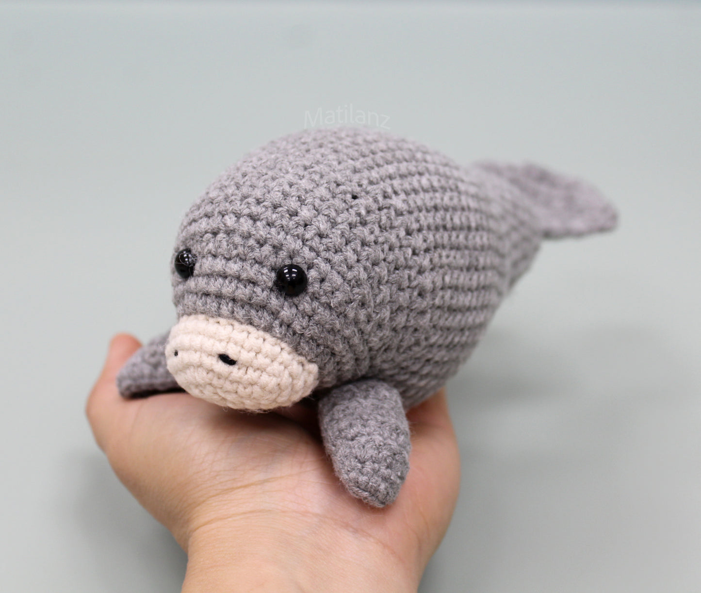Handmade Crochet Manatee Plush