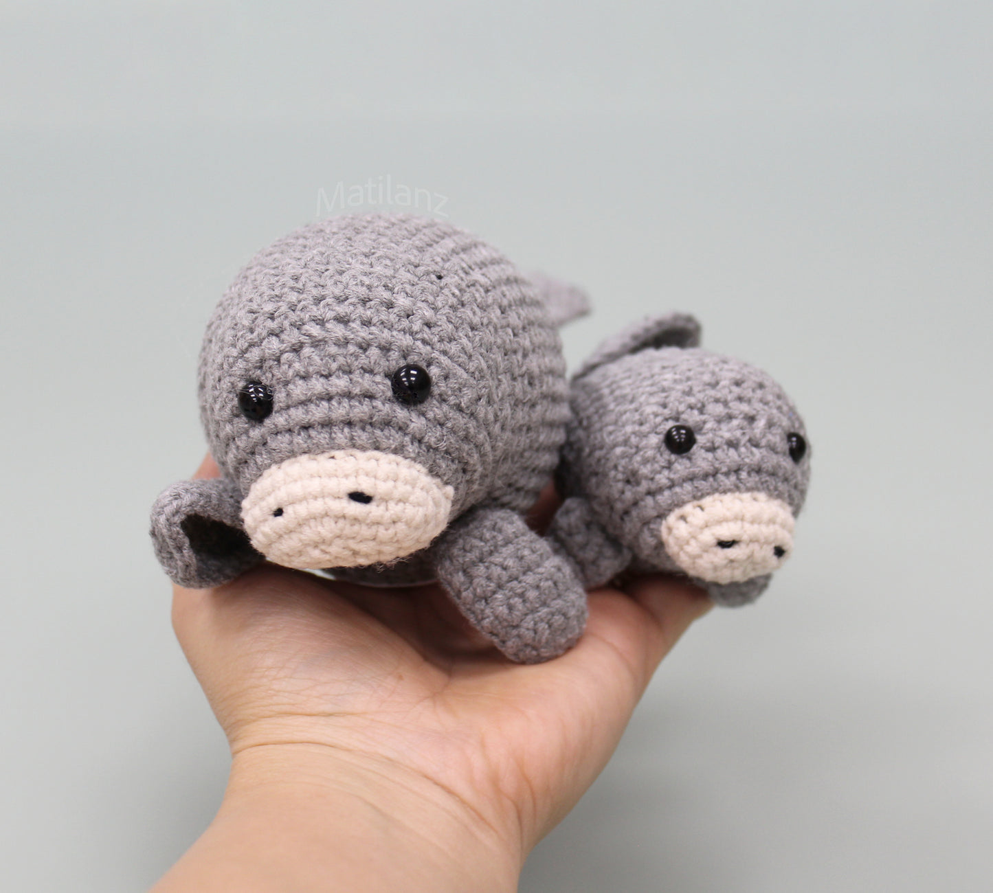 Handmade Crochet Manatee Plush