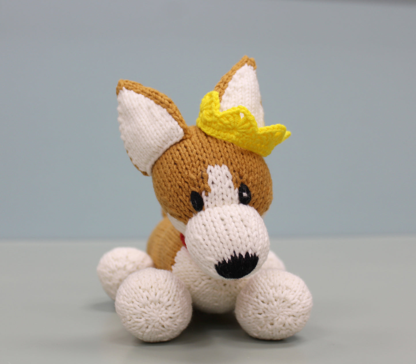 Corgi Plush: Handmade Knitted Stuffed Animal