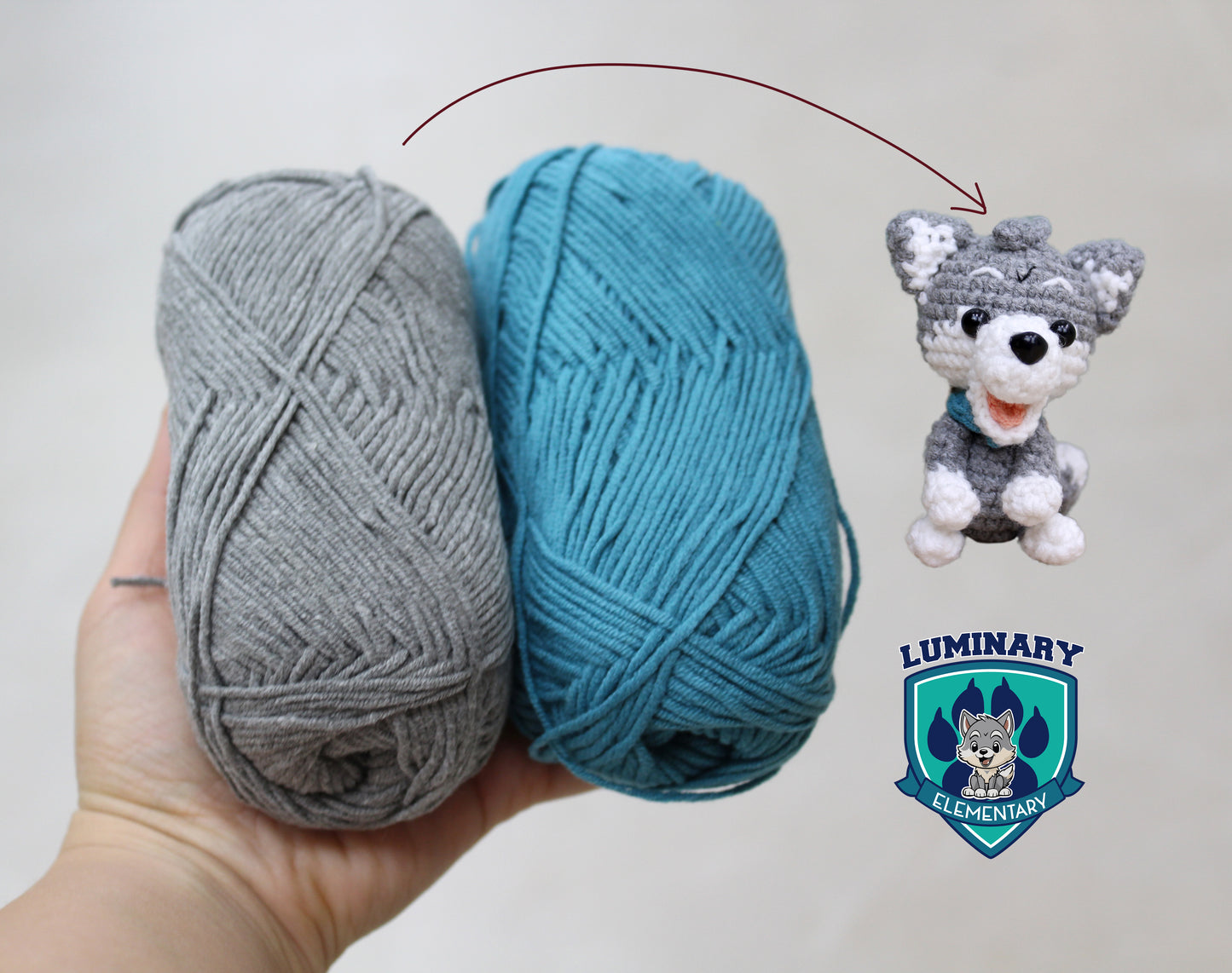 Luminary Elementary Wolf Pup Mascot Keychain – Available Now