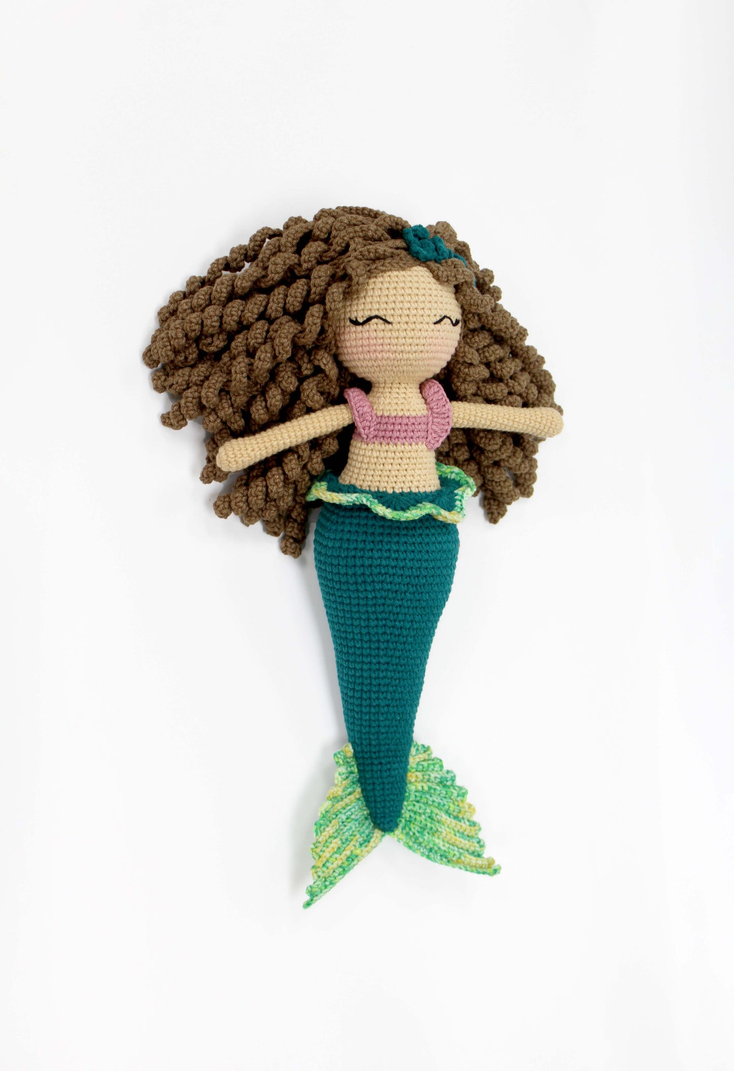 Crochet Mermaid Doll – Handmade Amigurumi Plush, 12''