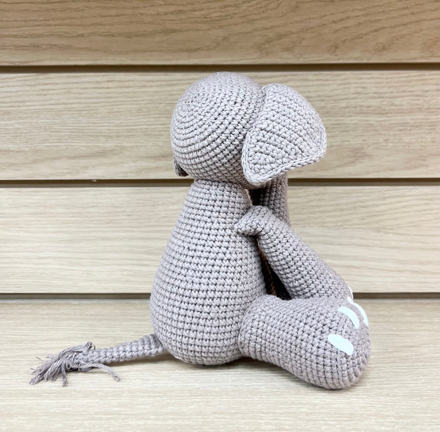 Elefante de crochet, elefante para decoración de guardería, regalo de elefante de peluche, animales de peluche personalizados, regalo de baby shower, regalos para el primer cumpleaños
