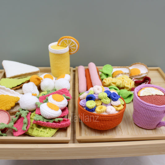 Crochet Pretend Breakfast Set