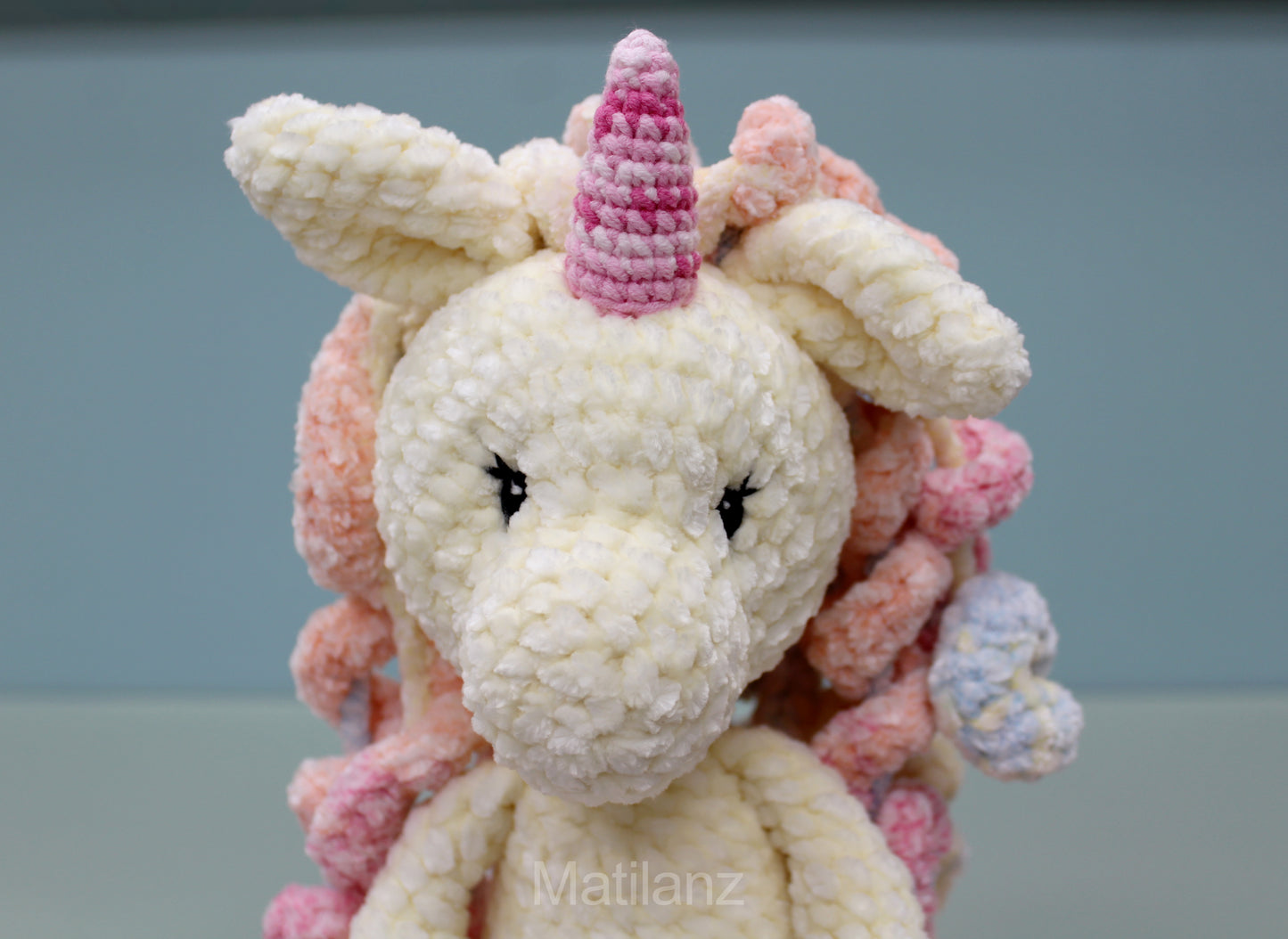 Crochet Unicorn Plush - Handmade  13''