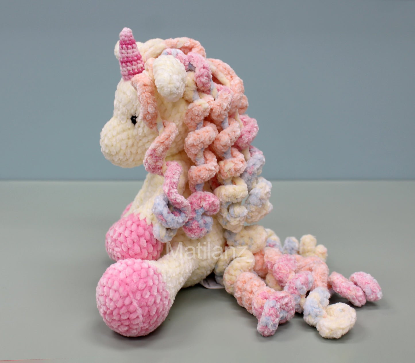 Crochet Unicorn Plush - Handmade  13''