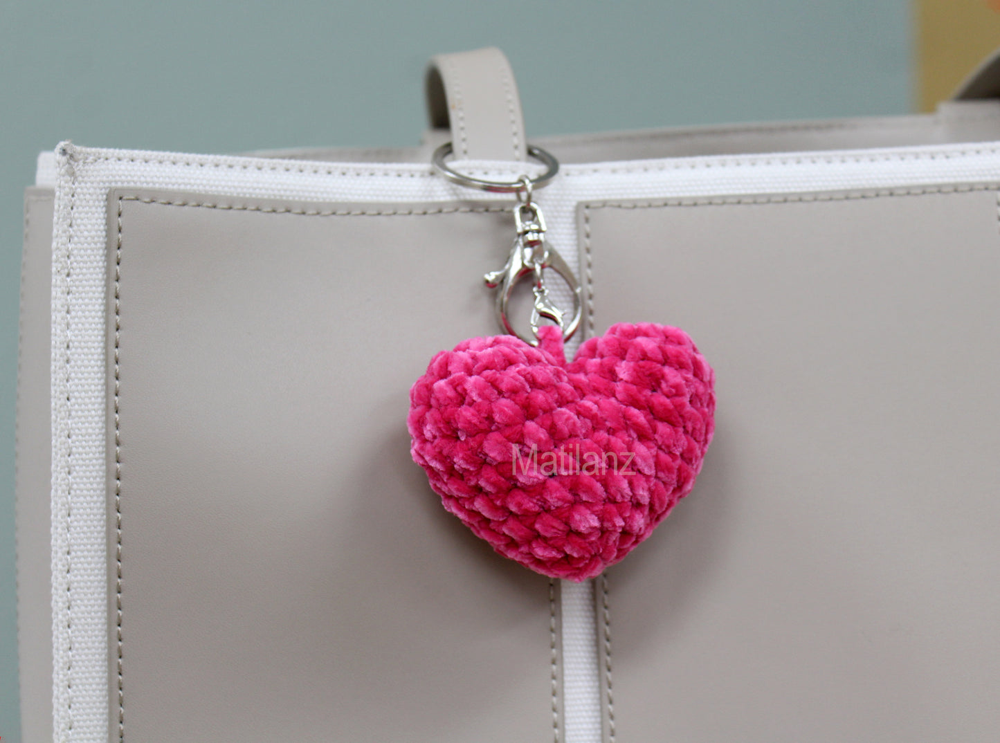 Crochet Keychain - Heart