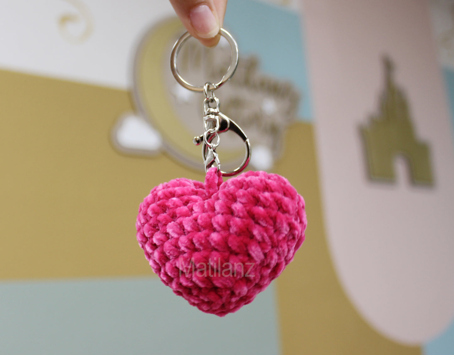 Crochet Keychain - Heart