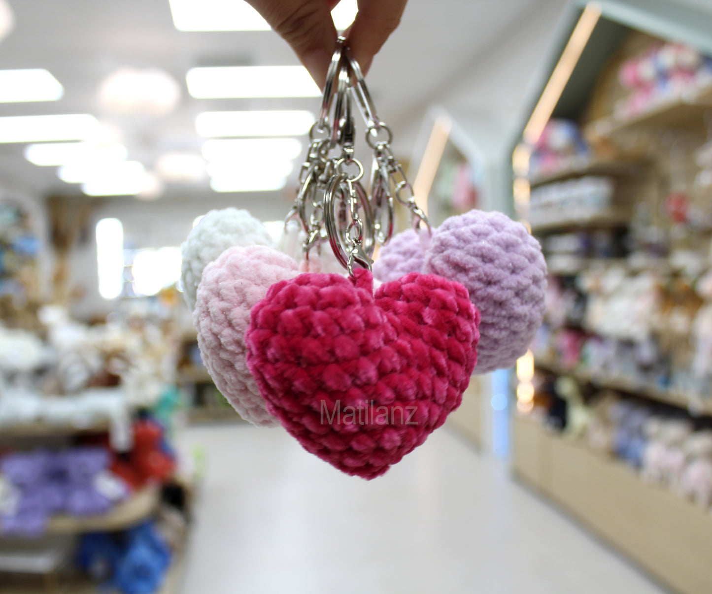 Crochet Keychain - Heart